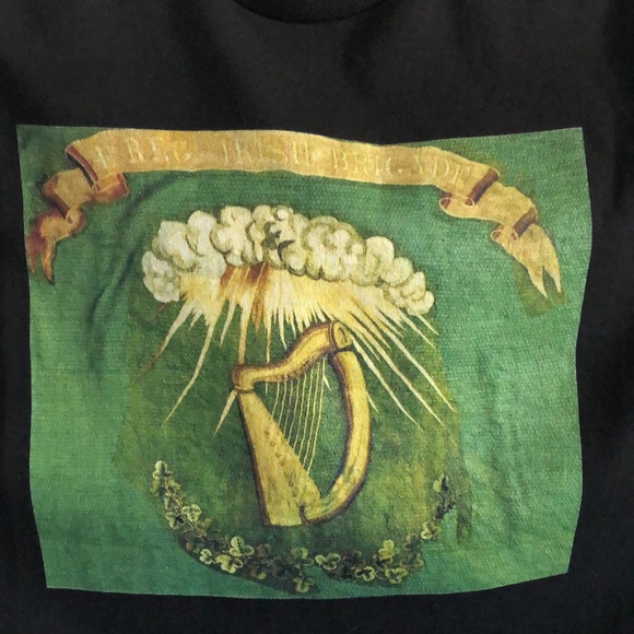 Delta Pro Weight 'Free Irish Brigade' Men's Graphic T-Shirt Sz 2XL - Picture 2 of 11